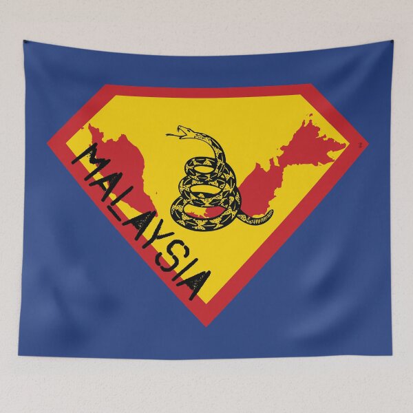 Item preview, MALAYSIA SHIELD - Freedom Is The Superpower -Gadsden Snake Flag - Dont Tread On Me SUPERHERO spellout design designed and sold by pelagio.