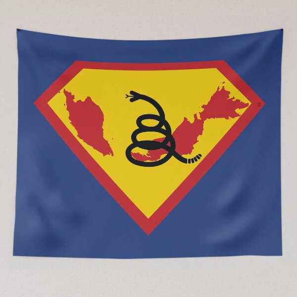 Item preview, MALAYSIA SHIELD - Freedom Is The Superpower - Modern Gadsden Snake Flag - Dont Tread On Me SUPERHERO design designed and sold by pelagio.