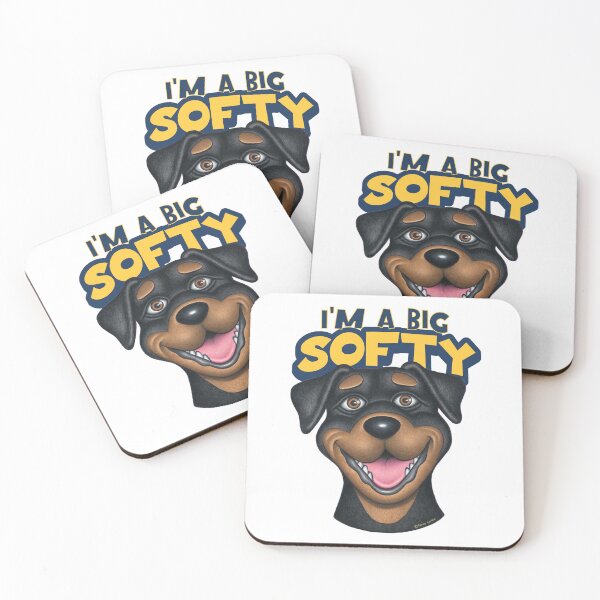 Item preview, Funny I'm A Big Softy Rottweiler Dog designed and sold by Danny Gordon.