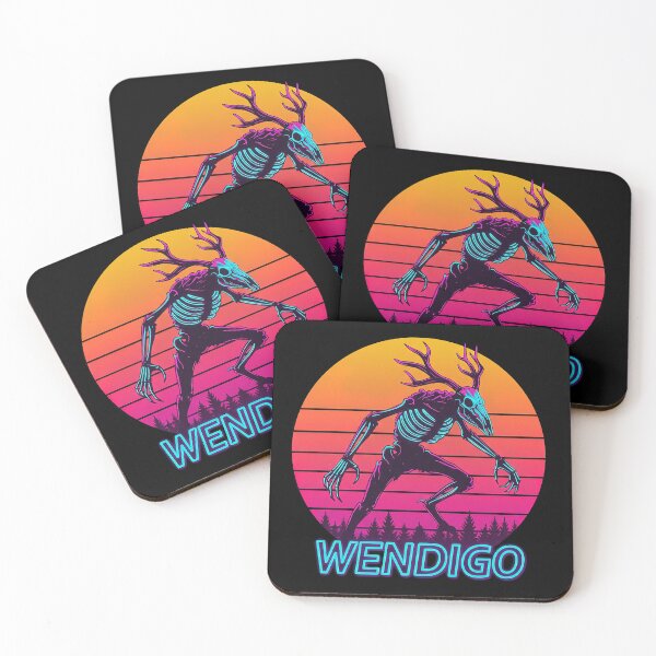 Item preview, Wendigo Retro Cryptid Supernatural Folklore Monster Graphic designed and sold by SpookshowDesign.