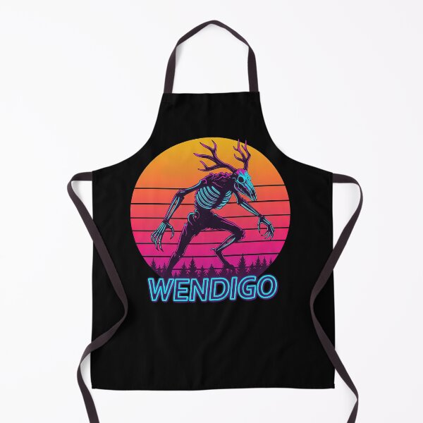 Item preview, Wendigo Retro Cryptid Supernatural Folklore Monster Graphic designed and sold by SpookshowDesign.