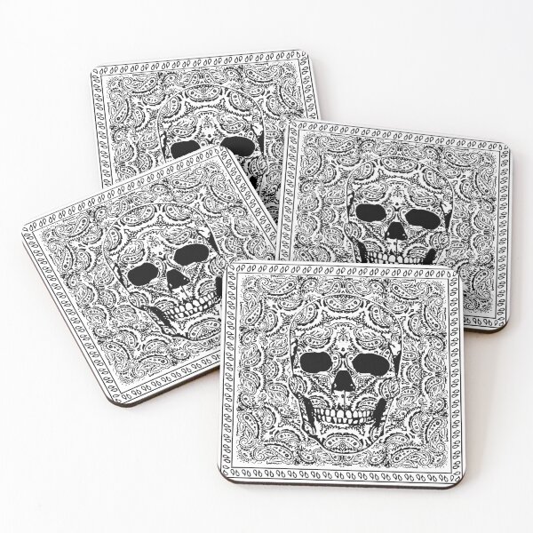 Item preview, Paisly Skull Bandana Print designed and sold by TheHauntedDisco.