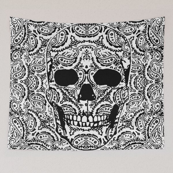 Item preview, Paisly Skull Bandana Print designed and sold by TheHauntedDisco.