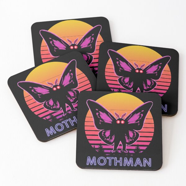 Item preview, Mothman Cryptid for Folklore and Mystery Retro Graphic designed and sold by SpookshowDesign.