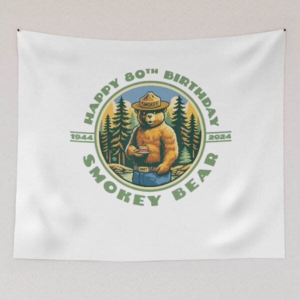Item preview, Happy 80Th Birthday Smokey Bear designed and sold by laothithane.