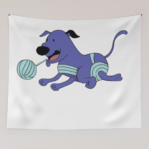 Item preview, dog and yarn ball  designed and sold by Robertworkshop.