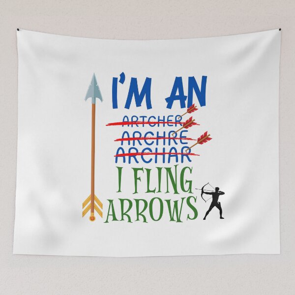 Item preview, i fling arrows funny archery archer design designed and sold by SellingStuff91.