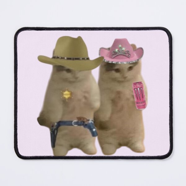 Item preview, Me and My Baby as Cowboy Cats designed and sold by LittleWormTrading.