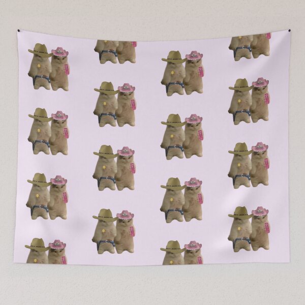 Item preview, Me and My Baby as Cowboy Cats designed and sold by LittleWormTrading.