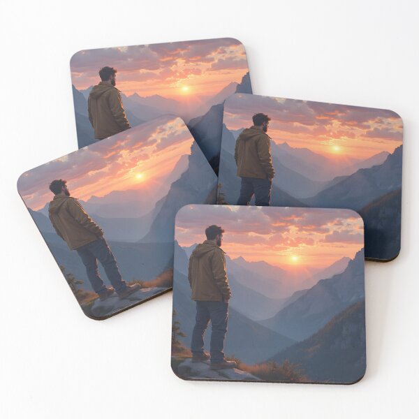 Item preview, Man Exploring The Mountains designed and sold by Lisamariesumner.