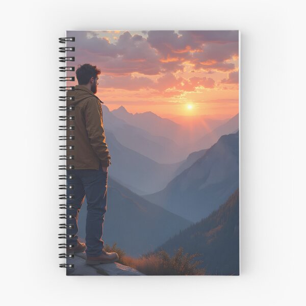 Item preview, Man Exploring The Mountains designed and sold by Lisamariesumner.