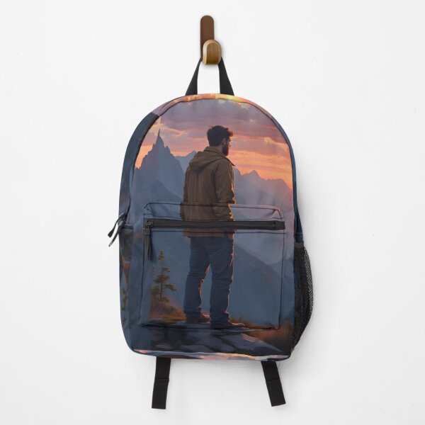 Item preview, Man Exploring The Mountains designed and sold by Lisamariesumner.