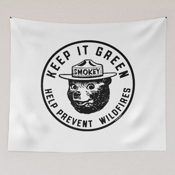 Item preview, Keep It Green Help Prevent Wildfires Vintage Smokey Bear designed and sold by laothithane.