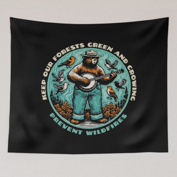 Item preview, Prevent Wildfires Smokey Bear designed and sold by laothithane.