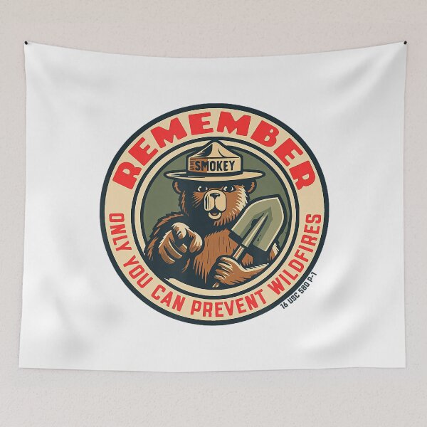 Item preview, Remember Only You Vintage Smokey Bear Seal Retro designed and sold by laothithane.