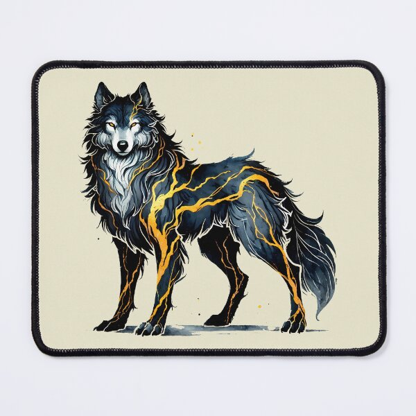 Item preview, Wolf Japanese Style Art designed and sold by Thunderbelts.
