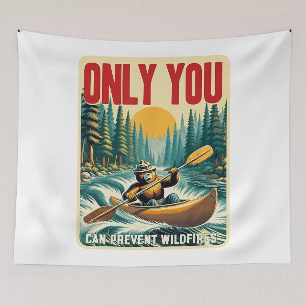 Item preview, Smokey Bear Kayak Only You Can Prevent Wildfires designed and sold by laothithane.