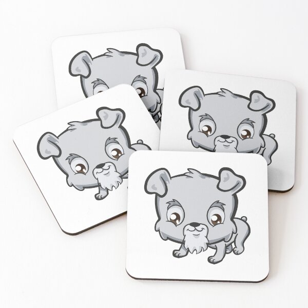 Item preview, gray schnauzer puppy with beard designed and sold by pabloy-art.
