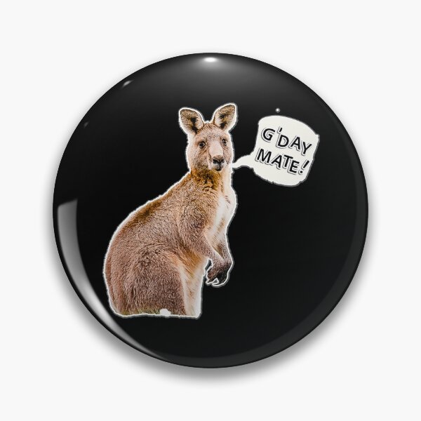 Item preview, Cheerful Kangaroo Art: G'Day Mate! Fun Aussie Wildlife Design - Top Selling! designed and sold by Michael van der Hoorn.