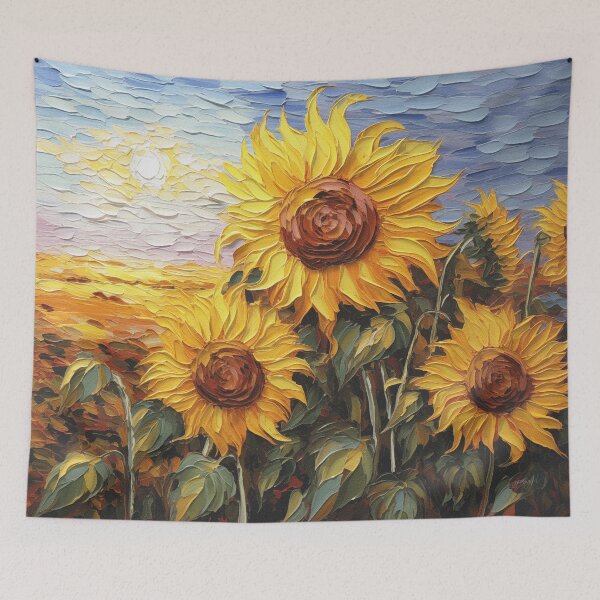 Item preview, Textured Brushstrokes Sunflower designed and sold by Rocky Mountain Artistry.