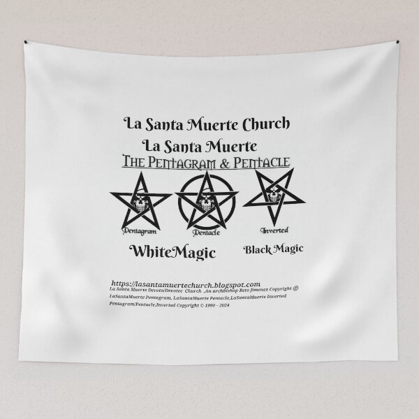 Item preview, La Santa Muerte pentagram/Pentacle/Inverted  designed and sold by Betojimenez13.