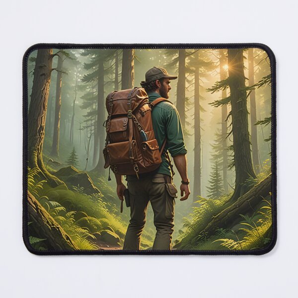 Item preview, Man Exploring the Forest designed and sold by Lisamariesumner.