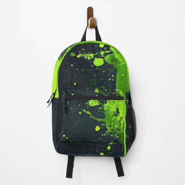 Item preview, Neon Green Paint Splatter Abstract Wall Art designed and sold by OriginalBeerCat.