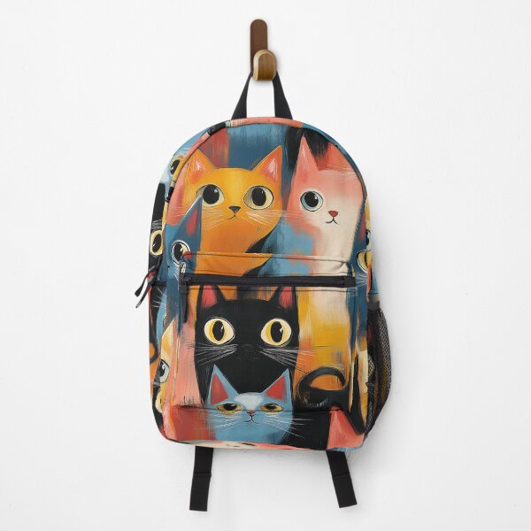 Item preview, Whimsical Cats: A Colorful Abstract Cat Illustration designed and sold by junkydotcom.