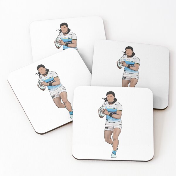 Item preview, TINO FA’ASUAMALEAUI GOLD COAST TITANS NRL RUGBY LEAGUE designed and sold by WoodenSpoonerss.