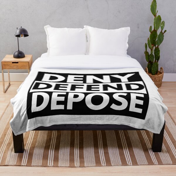 Item preview, Deny Defend Depose, Luigi Mangione Case, Protest Tee, Legal Advocacy, Anti-Corporate, Lawyer, Luigi, Free Luigi designed and sold by Eteees.