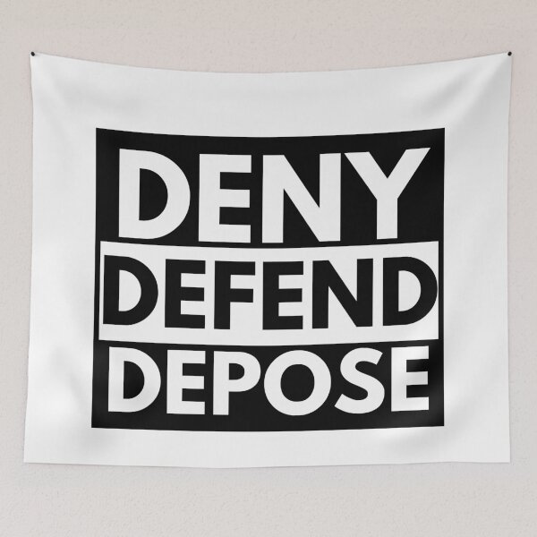 Item preview, Deny Defend Depose, Luigi Mangione Case, Protest Tee, Legal Advocacy, Anti-Corporate, Lawyer, Luigi, Free Luigi designed and sold by Eteees.