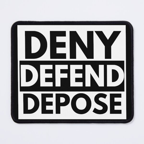 Item preview, Deny Defend Depose, Luigi Mangione Case, Protest Tee, Legal Advocacy, Anti-Corporate, Lawyer, Luigi, Free Luigi designed and sold by Eteees.