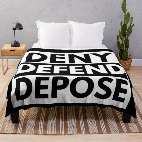 Item preview, Deny Defend Depose, Luigi Mangione Case, Protest Tee, Legal Advocacy, Anti-Corporate, Lawyer, Luigi, Free Luigi designed and sold by Eteees.