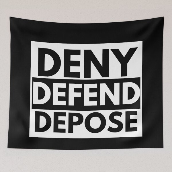 Item preview, Deny Defend Depose, Luigi Mangione Case, Protest Tee, Legal Advocacy, Anti-Corporate, Lawyer, Luigi, Free Luigi designed and sold by Eteees.