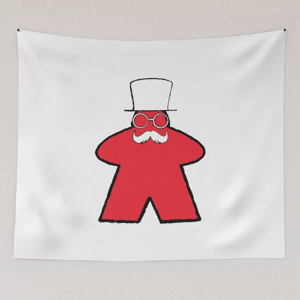 Item preview, Red The Baron Meeple! designed and sold by BaronsGames.