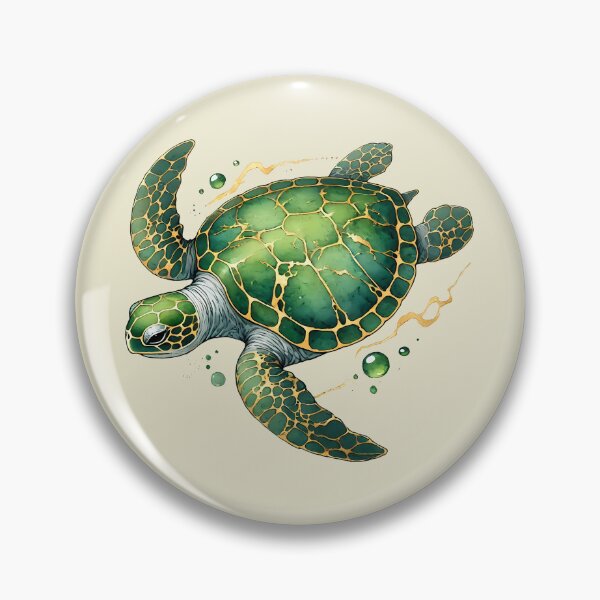 Item preview, Green Turtle Japanese Style Art designed and sold by Thunderbelts.