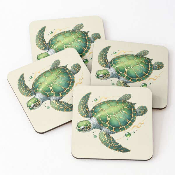 Item preview, Green Turtle Japanese Style Art designed and sold by Thunderbelts.