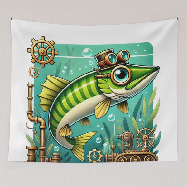 Item preview, Steampunk Muskellunge designed and sold by Sillytoe.