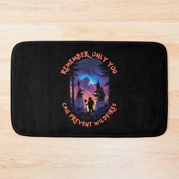 Item preview, Smokey Bear Starry Night Scene Only You Can Prevent Wildfire designed and sold by laothithane.