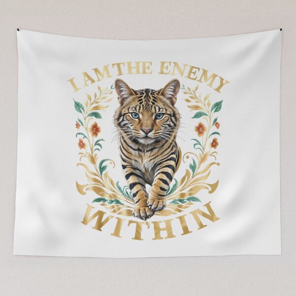 Item preview, Funny I Am The Enemy Within Tiger lovers designed and sold by VISIONSTURME.
