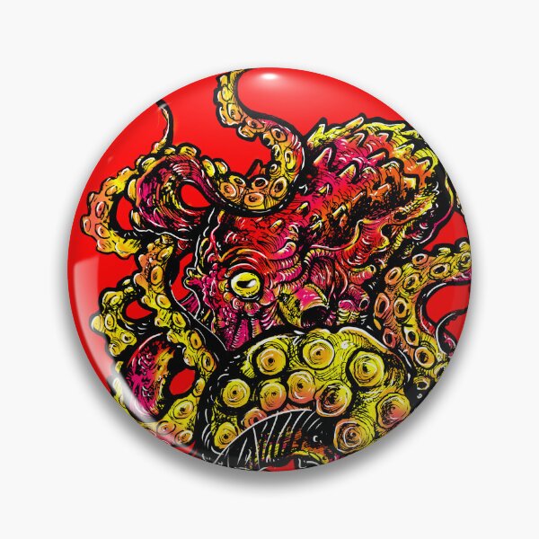 Artikelvorschau,  Oktopus gelb und rot entworfen und verkauft von UrielCalavera.