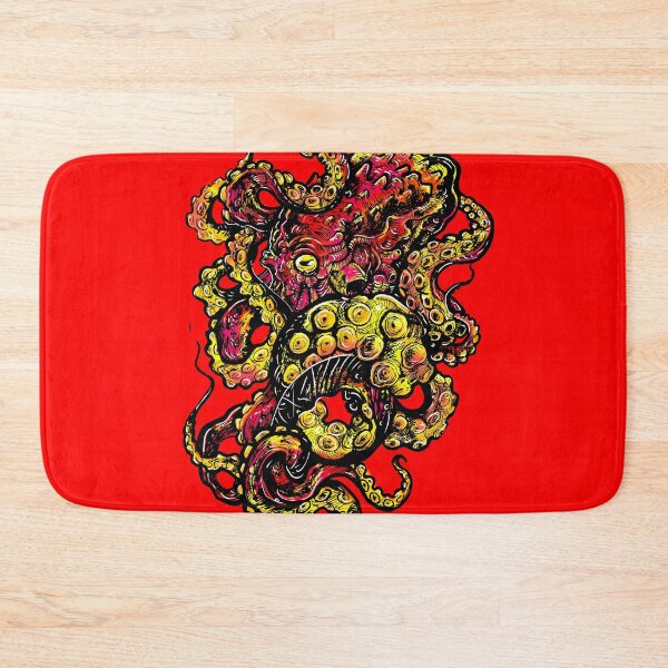 Item preview, Yellow and red octopus designed and sold by UrielCalavera.