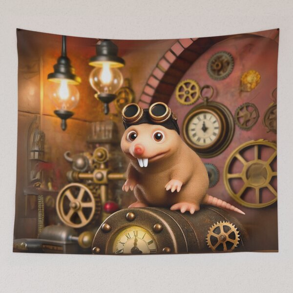 Item preview, Steampunk Naked Mole Rat designed and sold by Sillytoe.