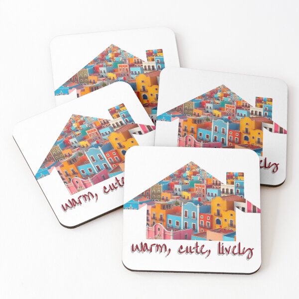 Item preview, Guanajuato buildings in home pattern designed and sold by MigWhimsy.