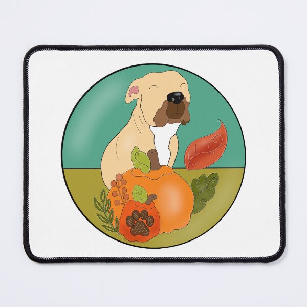 Item preview, Pitbull Fall with pumpkins designed and sold by starlabrady.