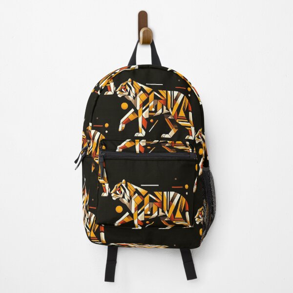 Artikelvorschau, Tiger Walking Bauhaus Design entworfen und verkauft von Mermaid's Whimsy.