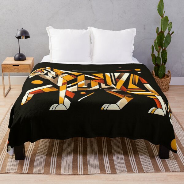 Item preview, Tigre caminando Diseño Bauhaus designed and sold by Mermaid's Whimsy.