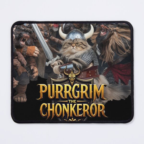 Item preview, Purrgrim the Chonkeror Viking Warrior Cat designed and sold by ChonkingHazard.