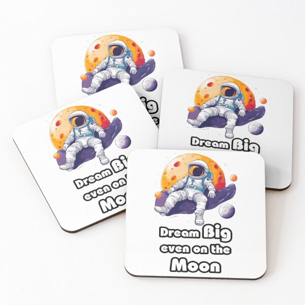 Item preview, Dream Big, Even on the Moon - Astronaut Lounging on Moon quote 2 designed and sold by Tom-Johnson.