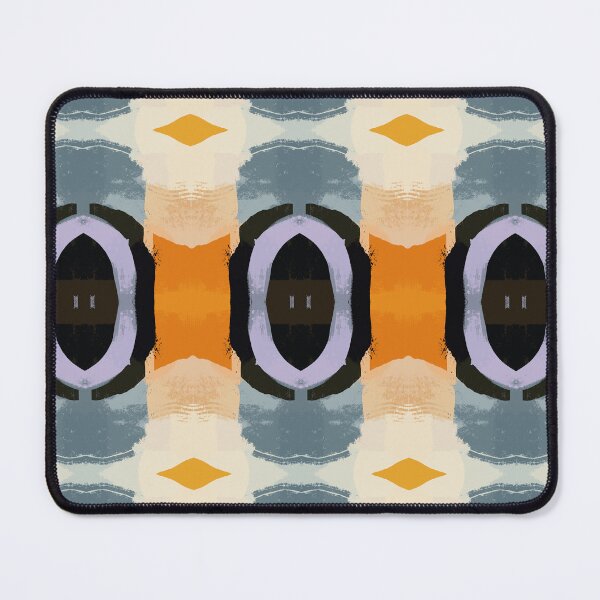 Item preview, Yellow Gray Black And Lilac Abstract Pattern designed and sold by KeksWorkroom.